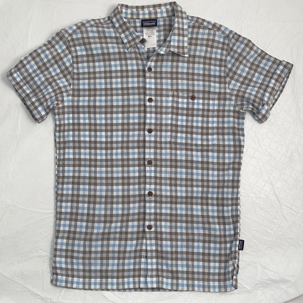 Patagonia AC Buttondown shirt Mushpots Light Plume Grey S
